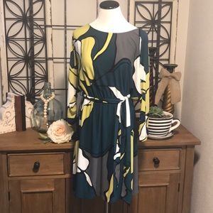 Madilyn Floral Print Dress Dark Jade by max&cleo